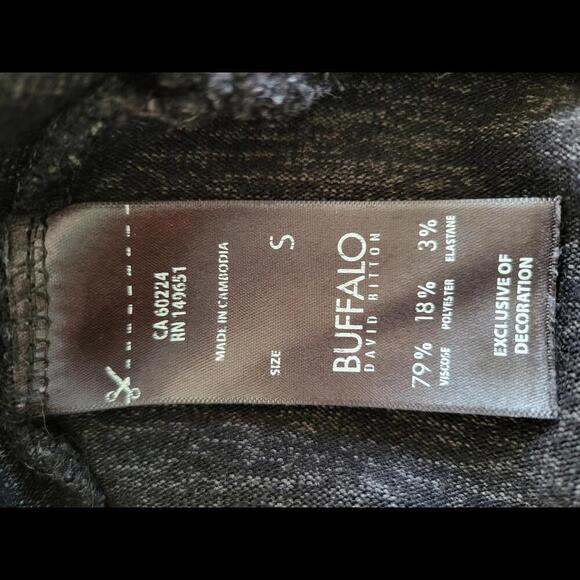 Buffalo by David Britton small black "good vibes" sweatshirt - Picture 4 of 5